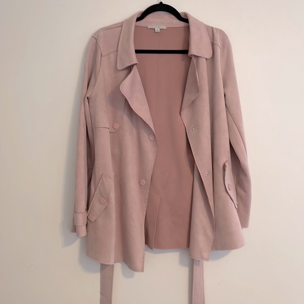 Haute Monde Faux Suede Jacket / Dusty Pink
